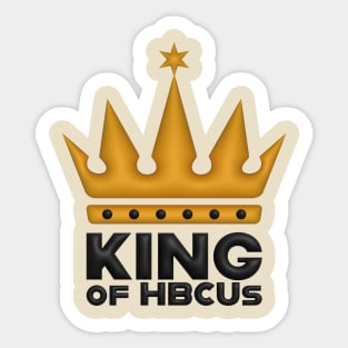 King Of HBCUs_Logo_3D_GOLD Sticker